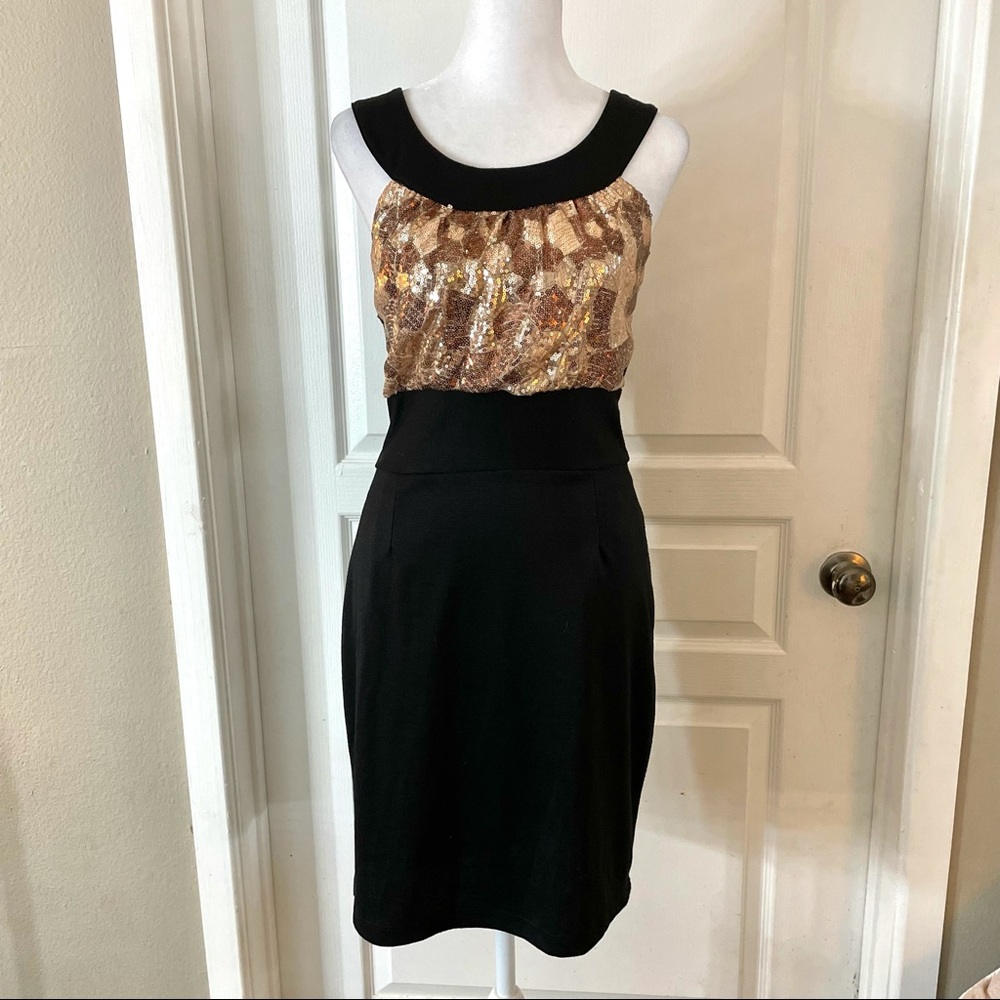 NWT Two Hearts sequins top mini dress